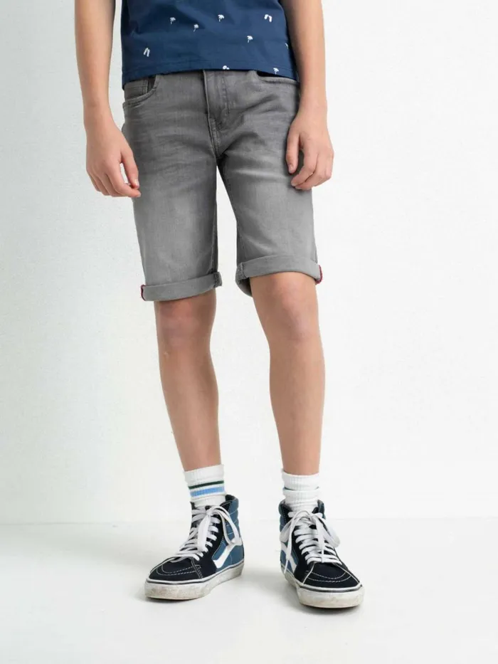 Boys Shorts Petrol Industries Bullseye Denim Shorts Grey