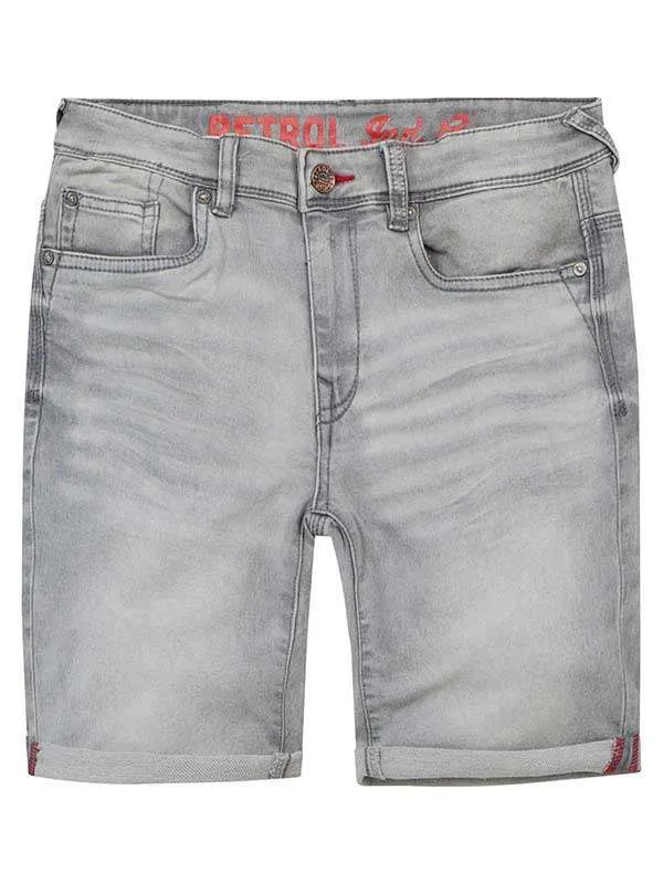 Boys Shorts Petrol Industries Jackson Denim Shorts Dusty Silver