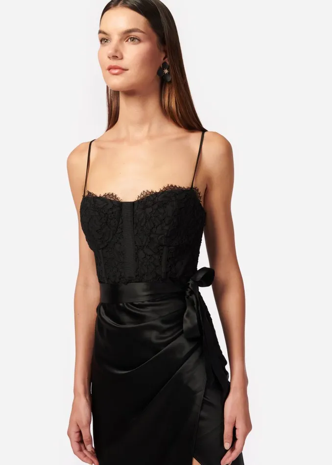 CAMI NYC Dresses Women Tricia Corset Dress Black