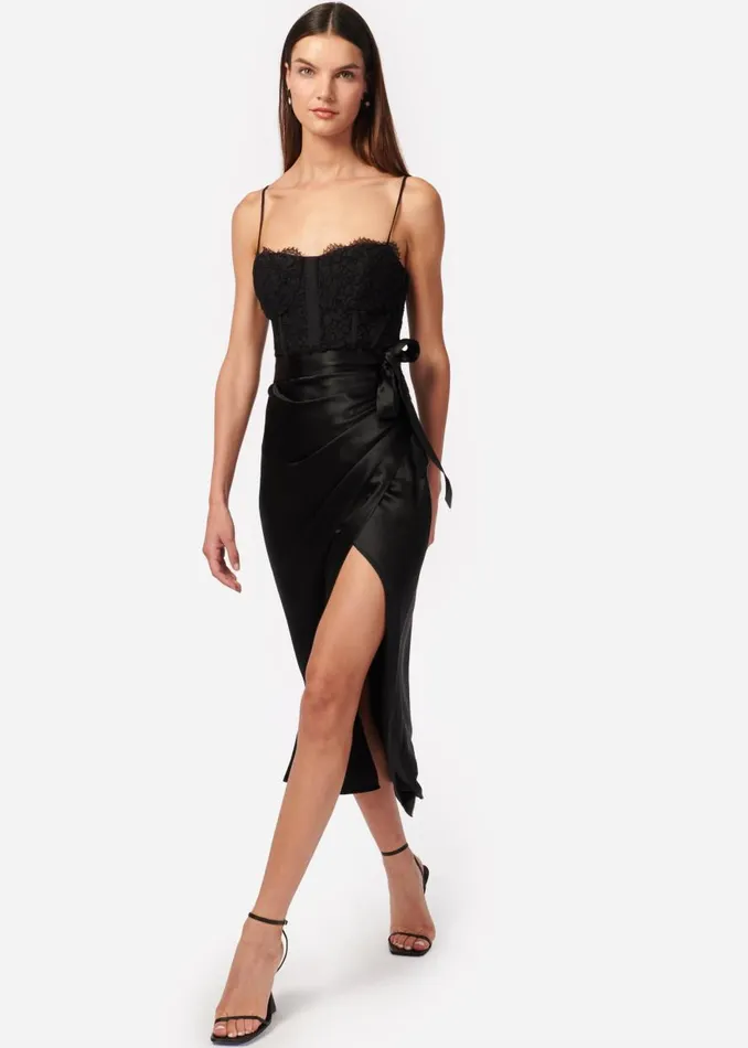 CAMI NYC Dresses Women Tricia Corset Dress Black