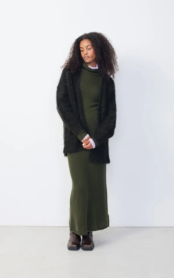 Cardigan Bymi Carbon Melange Women American Vintage Jumpers and Cardigans