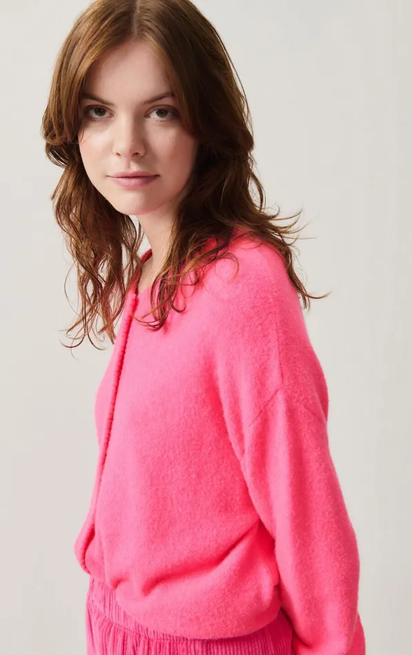 Cardigan Damsville Fluo Pink Women American Vintage Jumpers and Cardigans Cardigan Damsville Fluo Pink Women American Vintage Jumpers and Cardigans