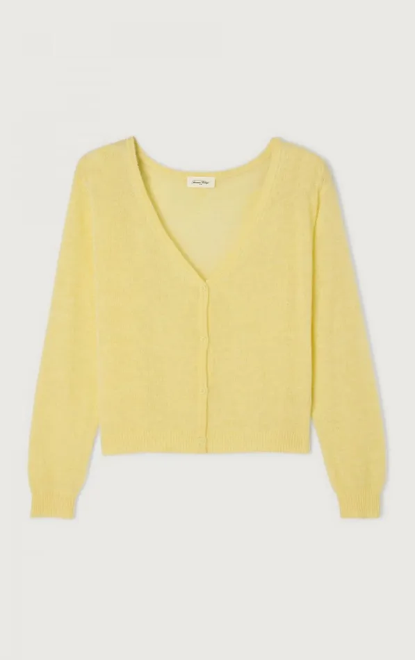 Cardigan Dumy Shell Mottled Women American Vintage Jumpers and Cardigans