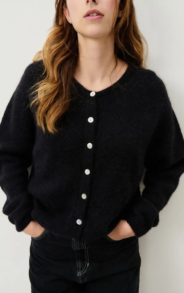 Cardigan Vitow Black Women American Vintage Jumpers and Cardigans Cardigan Vitow Black Women American Vintage Jumpers and Cardigans