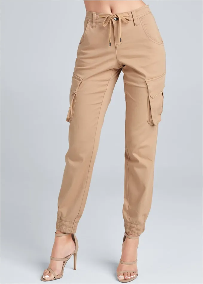 CARGO PANTS Tan Women VENUS Casual