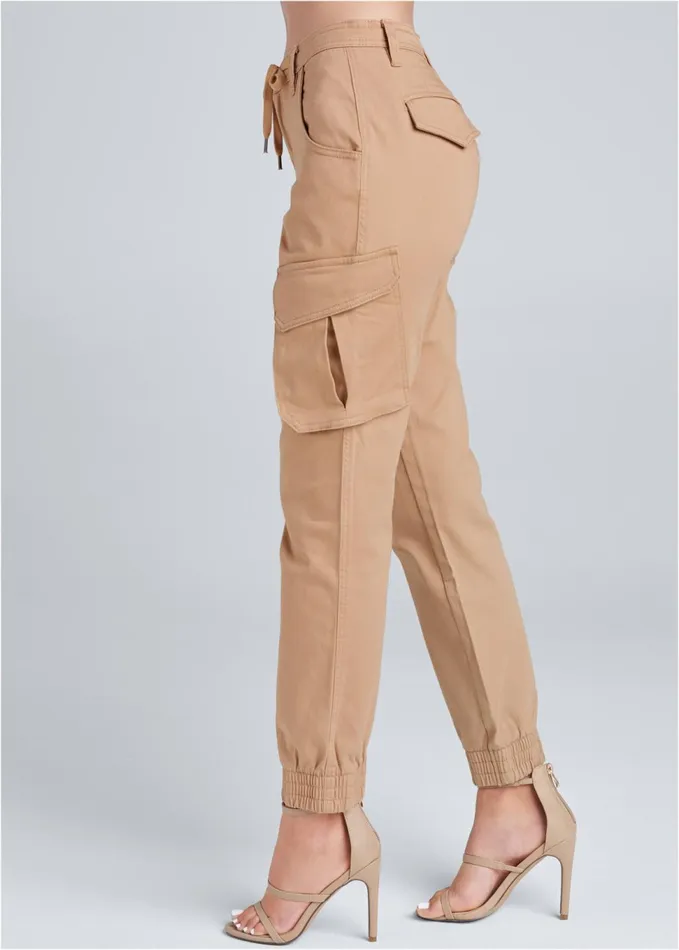 CARGO PANTS Tan Women VENUS Casual