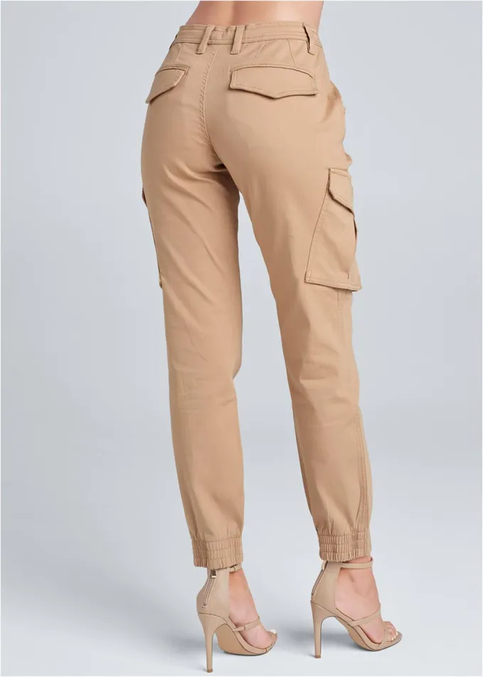 CARGO PANTS Tan Women VENUS Casual