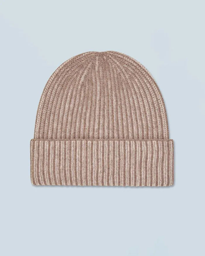 Cashmere Beanies From Future Cuffed Hat Taupe