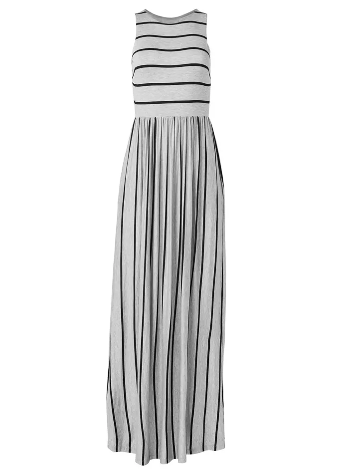CASUAL MAXI DRESS Heather Grey and Black Women VENUS Sundresses