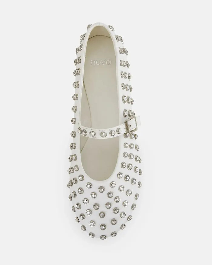 Casuals CONDITION WHITE Ballet Flats 8211 NOVO Shoes Women