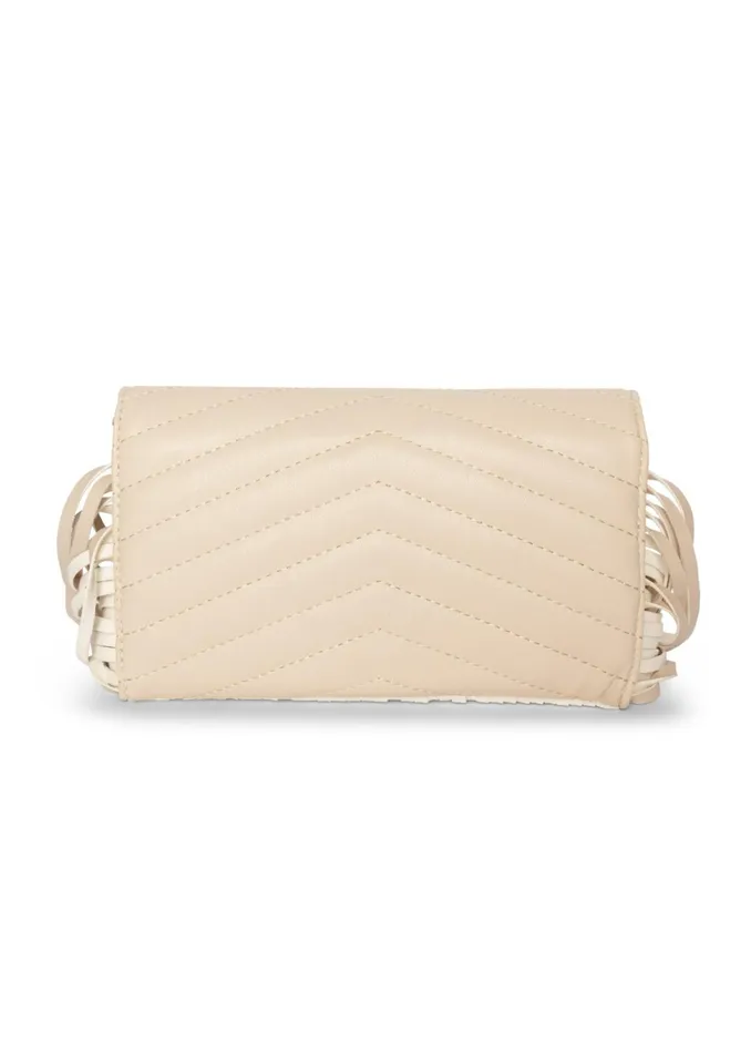 CHEVRON FRINGE CROSSBODY Off White Women VENUS Handbags