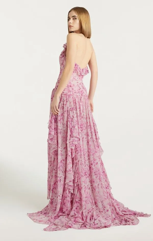 Cinq Sept Agatha Gown Vibrant Plum Multi Women Cocktail and Evening