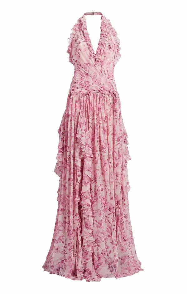 Cinq Sept Agatha Gown Vibrant Plum Multi Women Cocktail and Evening