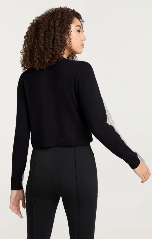 Cinq Sept Althea Sweater Blacksilver Women Long Sleeve Tops