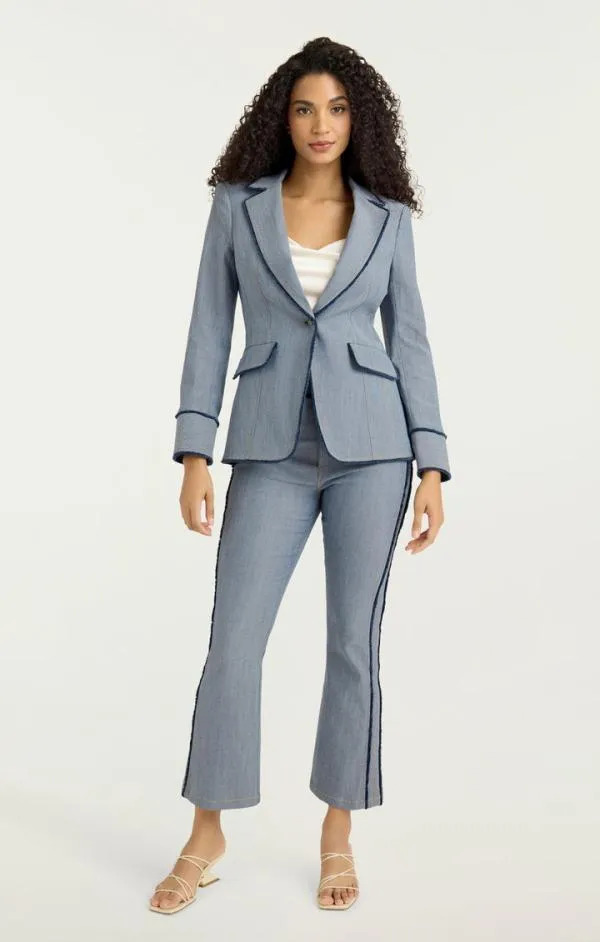 Cinq Sept Cropped Sallie Pant Light Indigo Women Pants