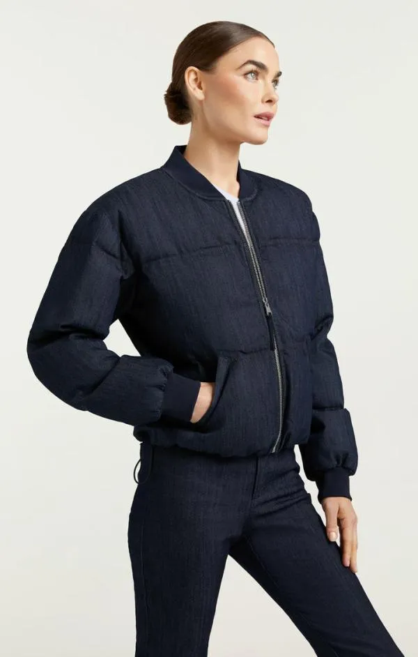 Cinq Sept Denim Maris Puffer Indigo Women Denim