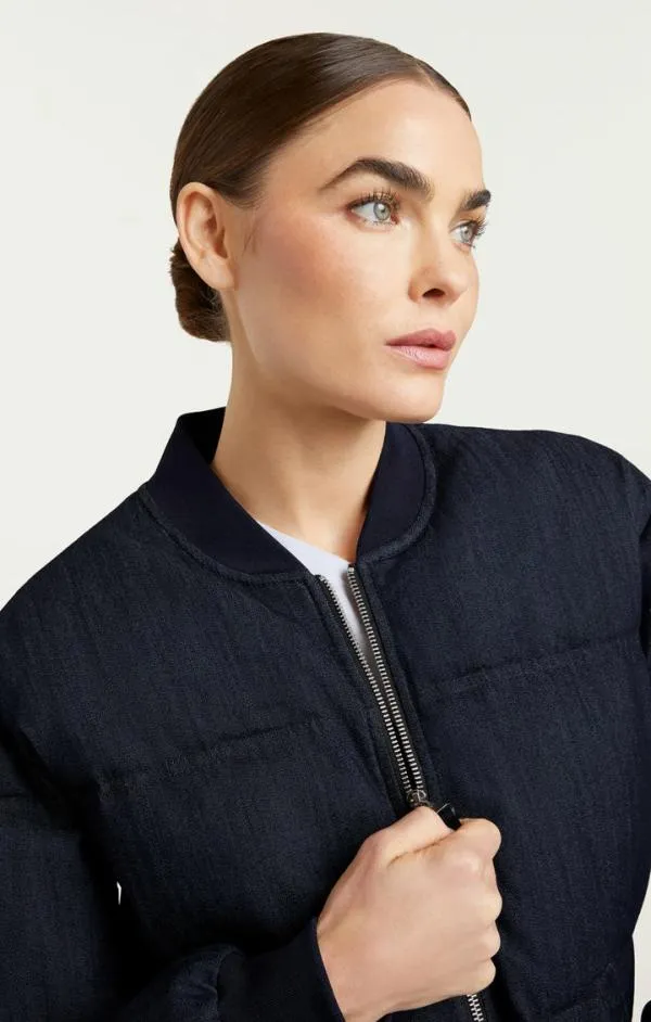 Cinq Sept Denim Maris Puffer Indigo Women Denim