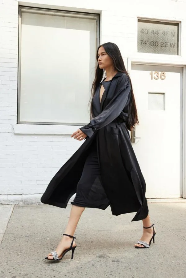 Cinq Sept Jayla Trench Black Women Outerwear