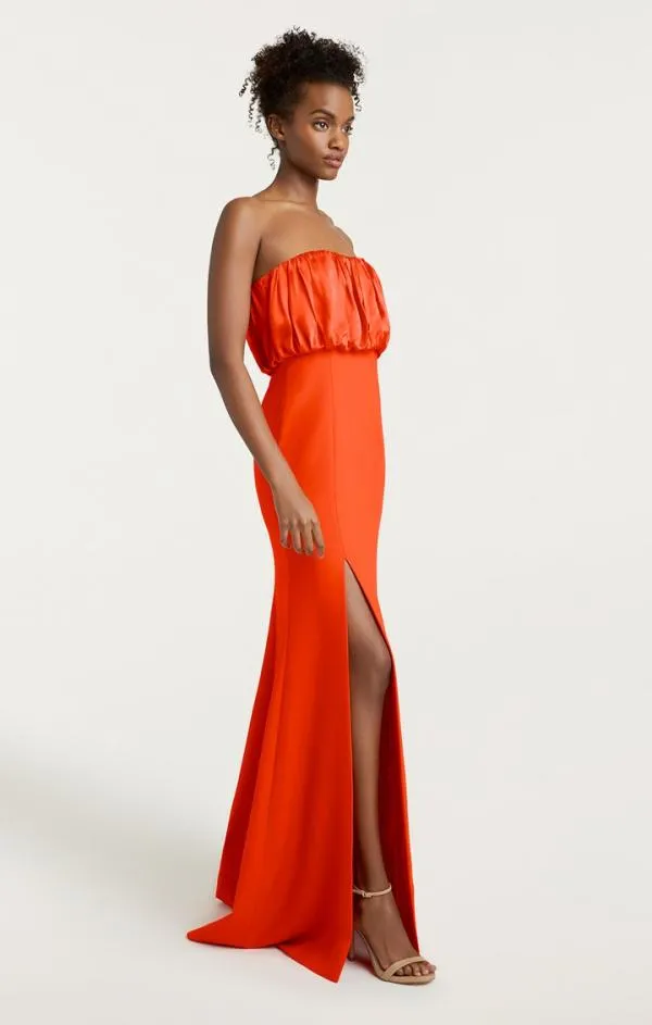 Cinq Sept Laurence Gown Cherry Tomato Women Cocktail and Evening