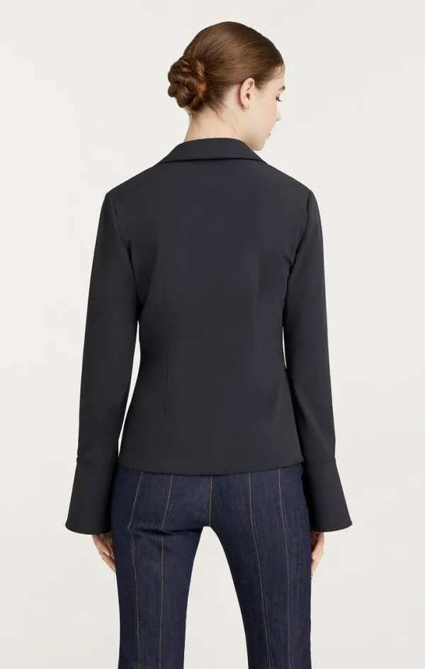 Cinq Sept Mckenna Top Black Women Long Sleeve Tops