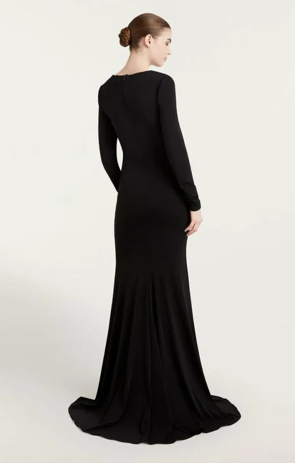 Cinq Sept Perri Gown Black Women Cocktail and Evening