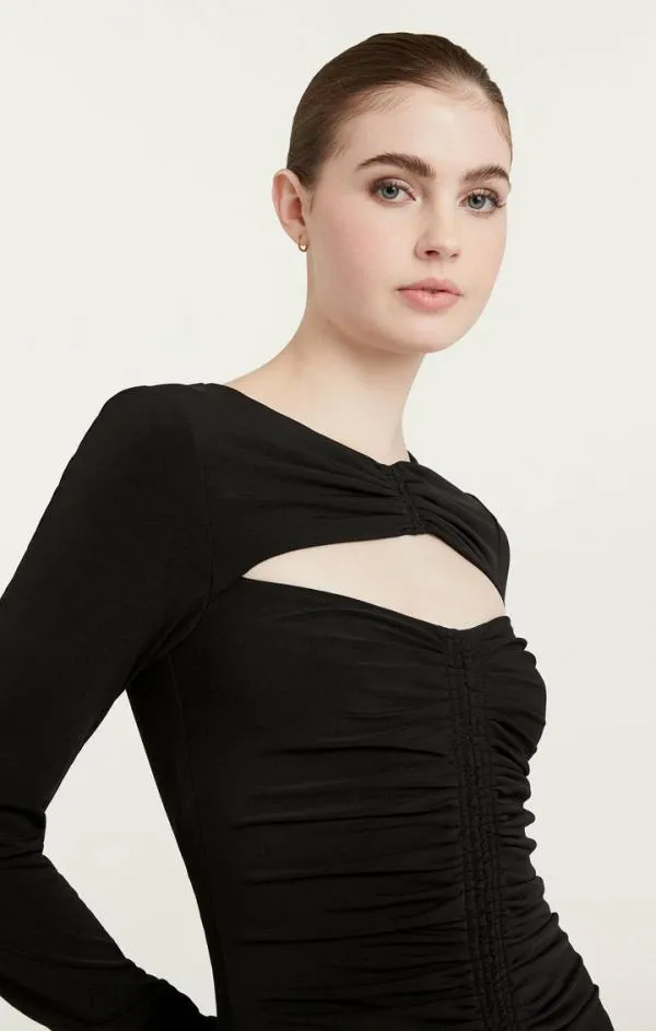 Cinq Sept Perri Gown Black Women Cocktail and Evening