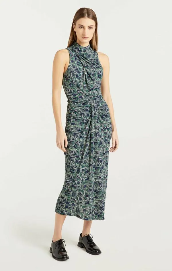 Cinq Sept Roxine Bodysuit Dark Emerald Multi Women Tank Tops and Camisoles