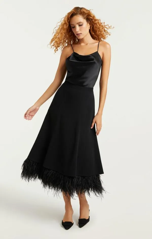 Cinq Sept Ryleigh Skirt Black Women Skirts