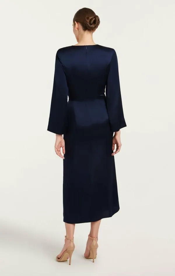 Cinq Sept Serena Dress Navy Women Midi