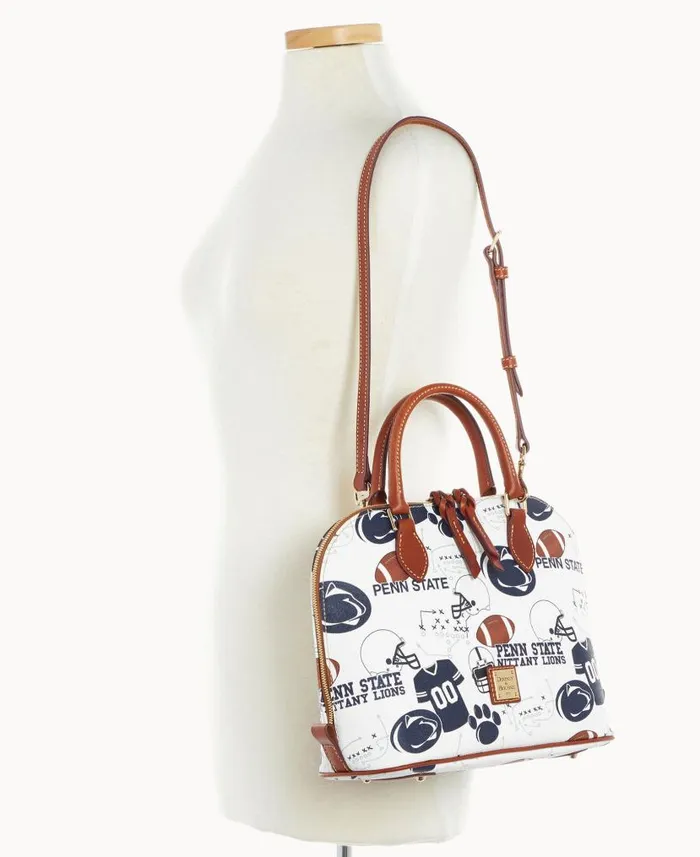 Collegiate Penn State University Zip Zip Satchel Penn State Woman Dooney and Bourke Satchels Collegiate Penn State University Zip Zip Satchel Penn State Woman Dooney and Bourke Satchels