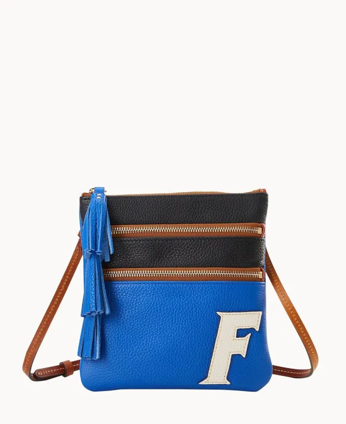 Collegiate University Of Florida Triple Zip Crossbody University Of Florida Woman Dooney and Bourke Crossbodies Collegiate University Of Florida Triple Zip Crossbody University Of Florida Woman Dooney and Bourke Crossbodies