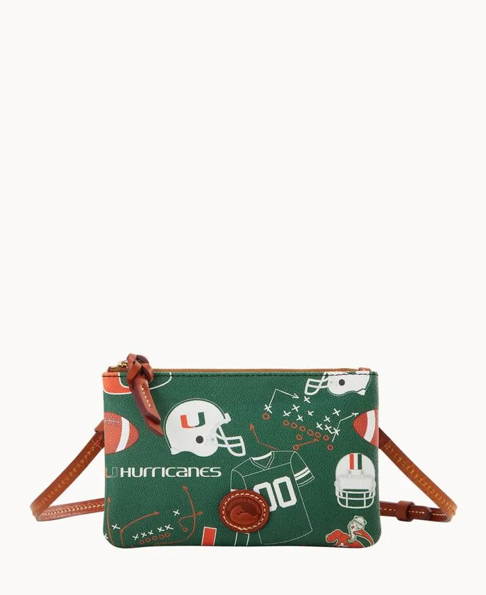 Collegiate University Of Miami Top Zip Crossbody University Of Miami Woman Dooney and Bourke Crossbodies Collegiate University Of Miami Top Zip Crossbody University Of Miami Woman Dooney and Bourke Crossbodies
