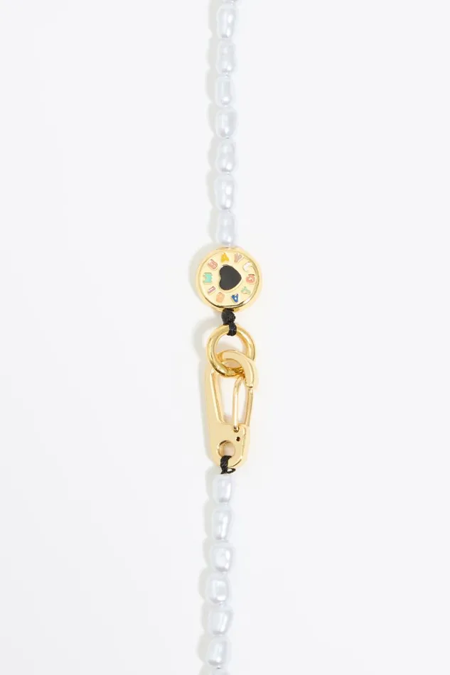 Collier Logo Et Perles Pearl Women Bimba Y Lola Jewelry