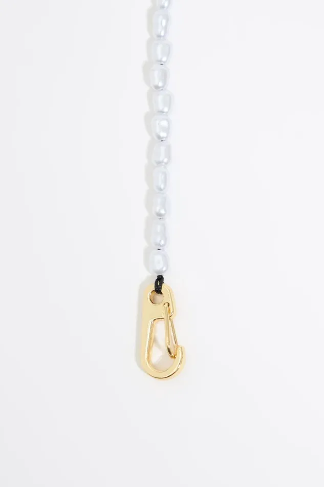 Collier Logo Et Perles Pearl Women Bimba Y Lola Jewelry
