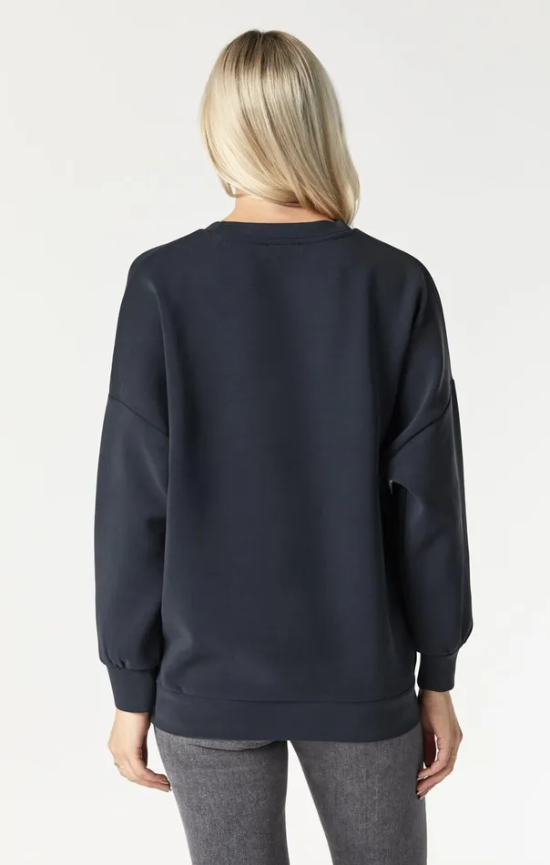 Crewneck Sweatshirt In Black Women Mavi Jeans Loungewear Crewneck Sweatshirt In Black Women Mavi Jeans Loungewear