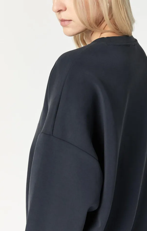 Crewneck Sweatshirt In Black Women Mavi Jeans Loungewear Crewneck Sweatshirt In Black Women Mavi Jeans Loungewear