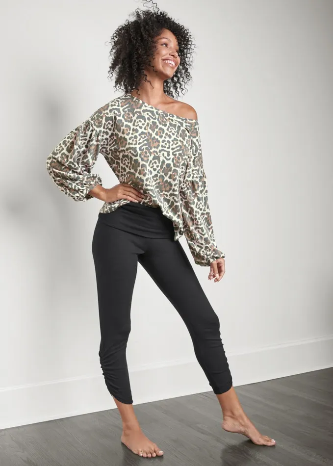 CROP HACCI LOUNGE PANTS Black Women VENUS Bottoms