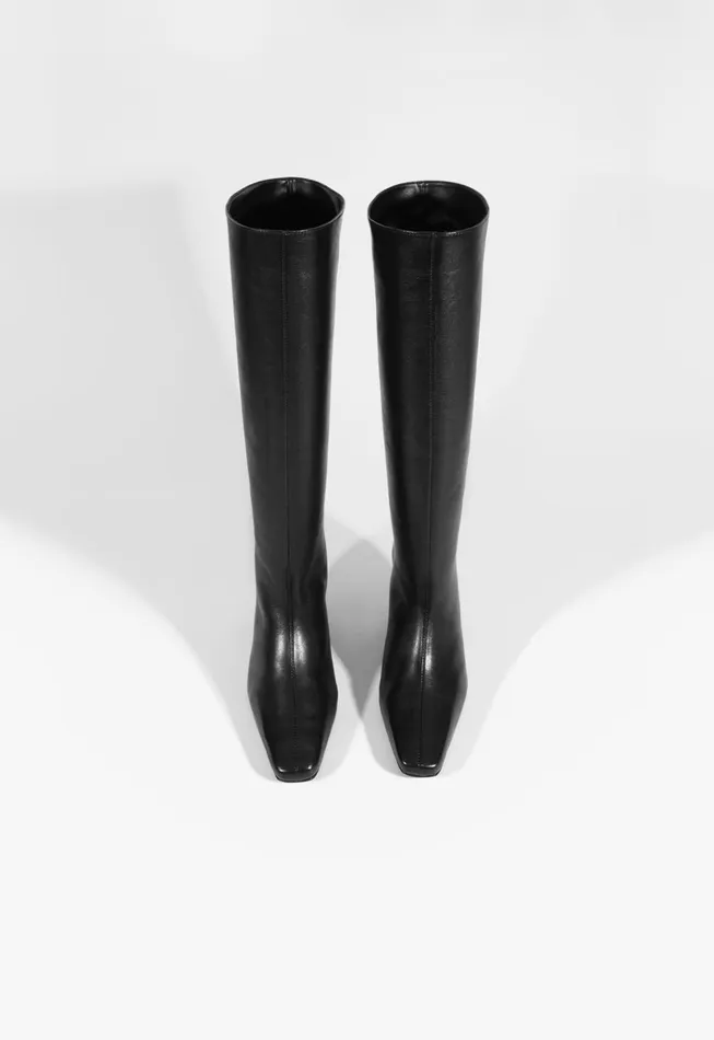 Dellia Up Boot Black Women Schutz Shoes Boots