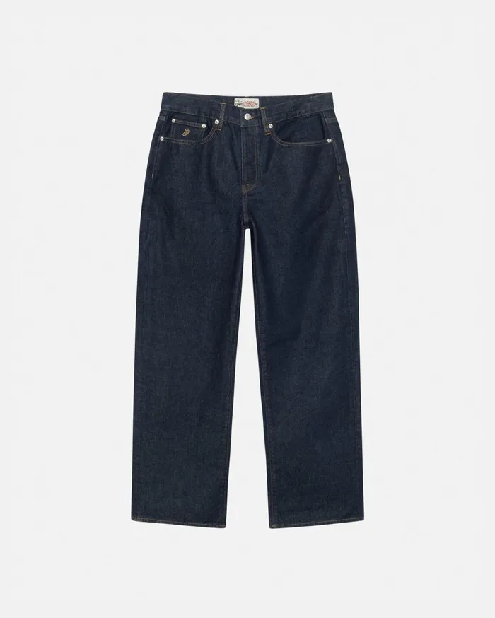Denim MenWomen Stussy RELAXED JEAN DENIM Rinsed Indigo Denim MenWomen Stussy RELAXED JEAN DENIM Rinsed Indigo