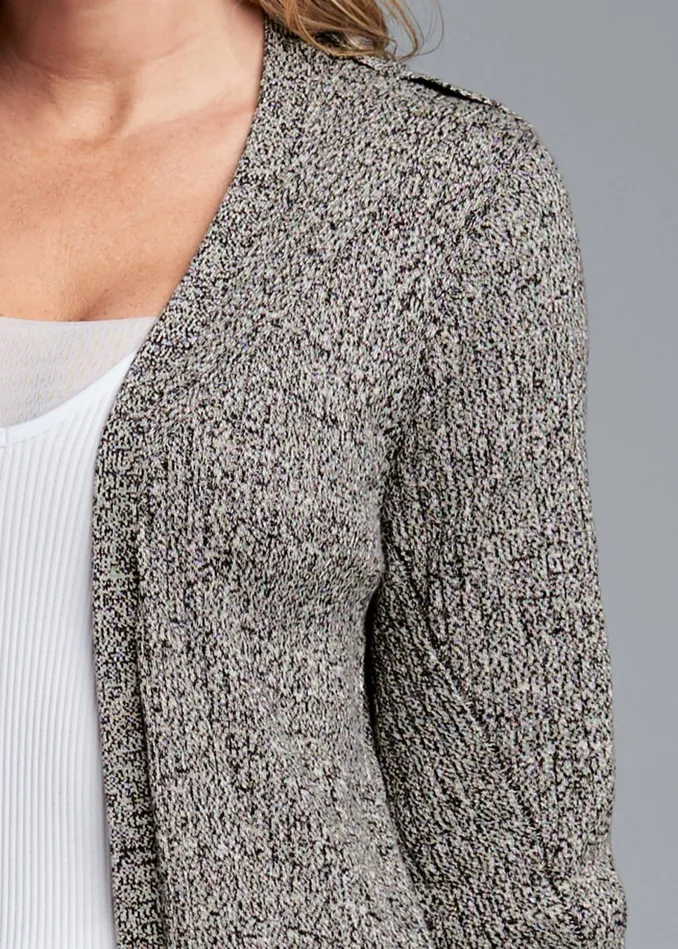 DEVKA MARLED COZY DUSTER Grey Women VENUS Cardigans and Dusters