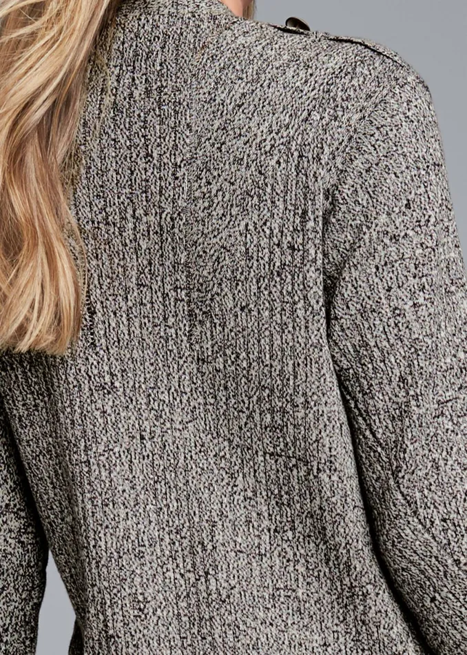 DEVKA MARLED COZY DUSTER Grey Women VENUS Cardigans and Dusters