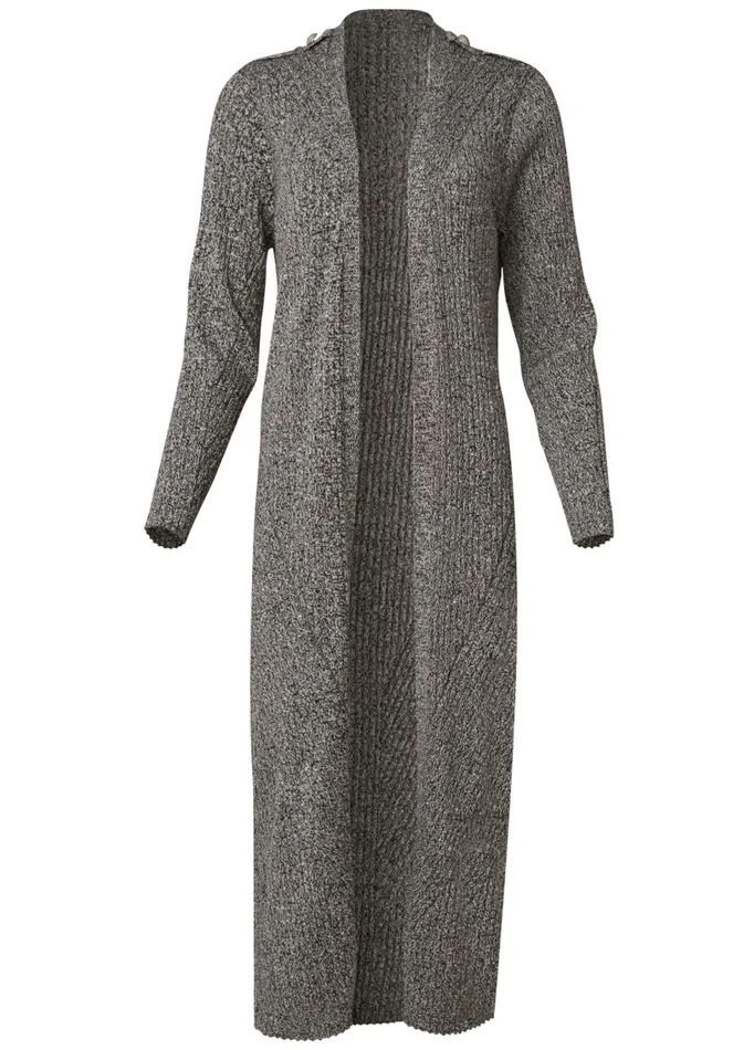 DEVKA MARLED COZY DUSTER Grey Women VENUS Cardigans and Dusters