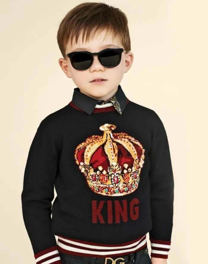 Dolce and Gabbana Accessories Children Stretch Tape Belt With DG Buckle Black Dolce and Gabbana Accessories Children Stretch Tape Belt With DG Buckle Black
