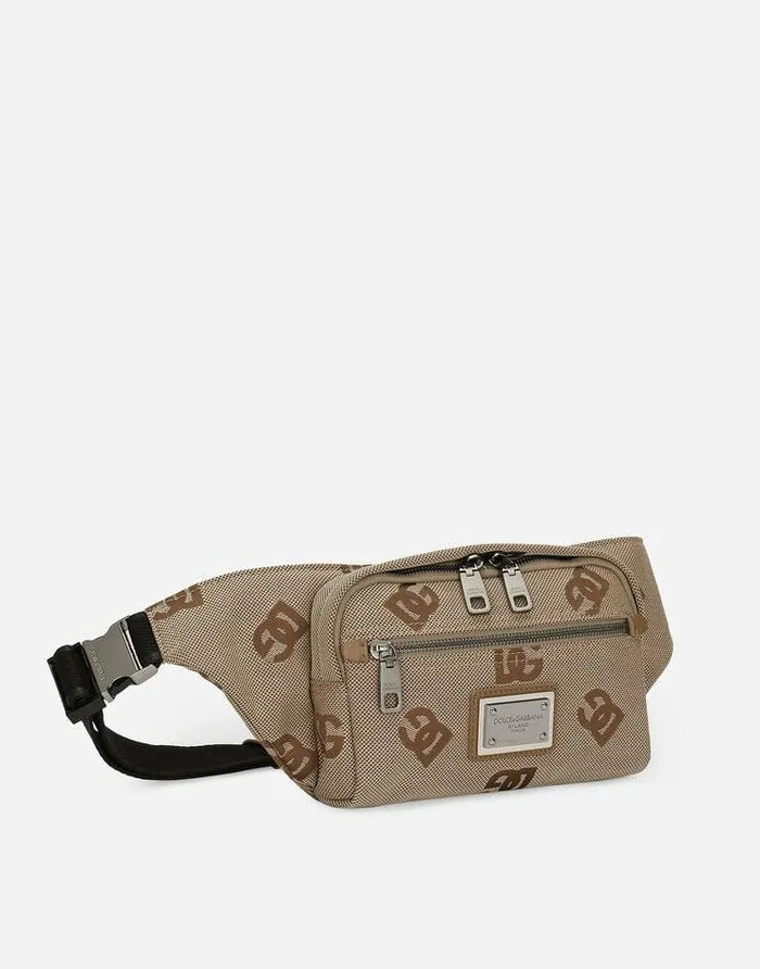 Dolce and Gabbana Backpacks And Fanny Packs Men Small Cordura Belt Bag Brown Dolce and Gabbana Backpacks And Fanny Packs Men Small Cordura Belt Bag Brown