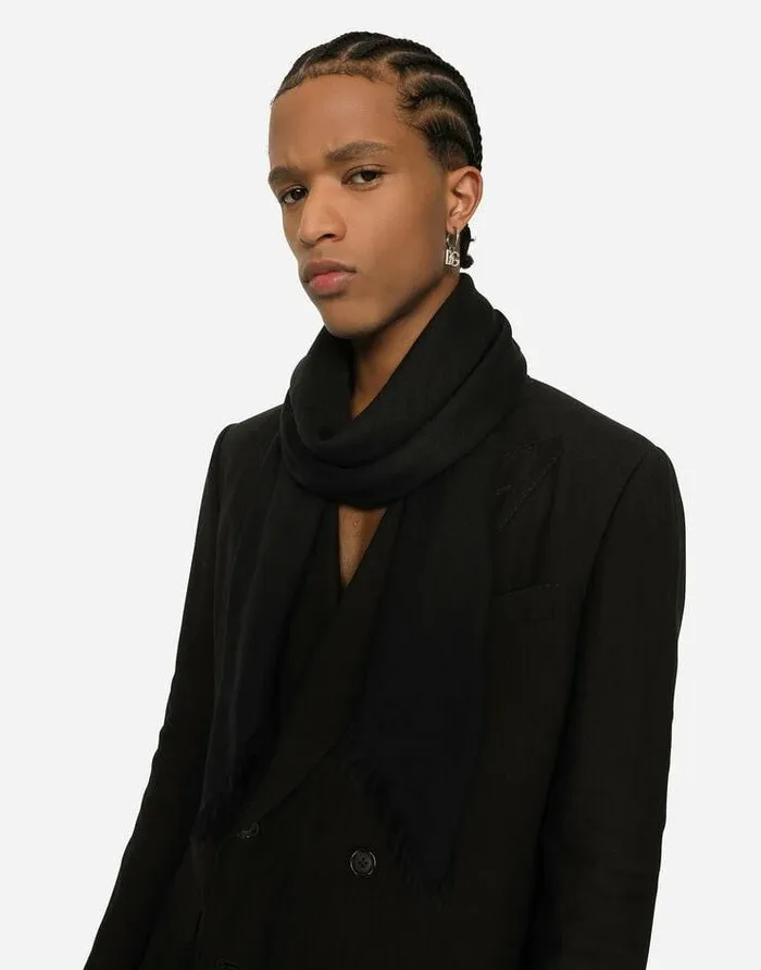 Dolce and Gabbana Bijoux Men Single DG Logo Earring With Pearl Accents Silver Dolce and Gabbana Bijoux Men Single DG Logo Earring With Pearl Accents Silver