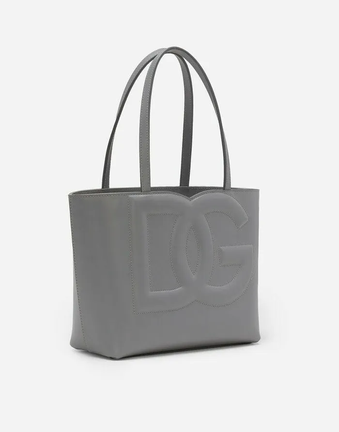 Dolce and Gabbana DG Logo Bag Women Small DG Logo Shopper Grey Dolce and Gabbana DG Logo Bag Women Small DG Logo Shopper Grey