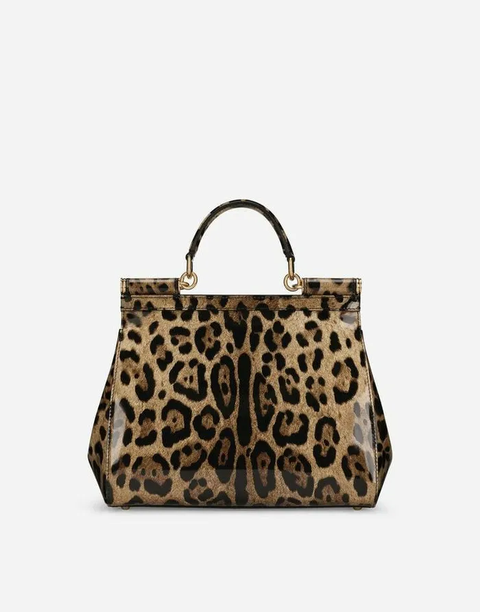 Dolce and Gabbana Handbags Women KIM DOLCEandGABBANA Large Sicily Handbag Animal Print Dolce and Gabbana Handbags Women KIM DOLCEandGABBANA Large Sicily Handbag Animal Print