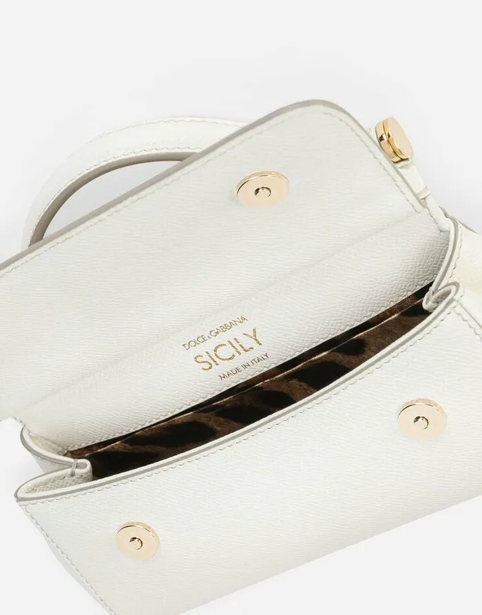 Dolce and Gabbana Handbags Women Small Sicily Handbag White Dolce and Gabbana Handbags Women Small Sicily Handbag White