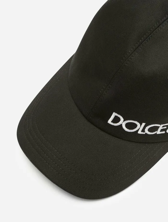 Dolce and Gabbana Hats And Gloves Men DolceandGabbana Baseball Cap With Embroidery Black Dolce and Gabbana Hats And Gloves Men DolceandGabbana Baseball Cap With Embroidery Black