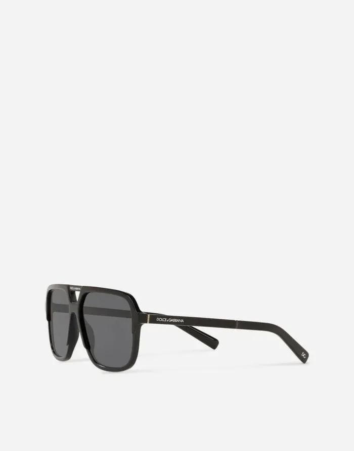 Dolce and Gabbana Icons Men Angel Sunglasses Black Dolce and Gabbana Icons Men Angel Sunglasses Black